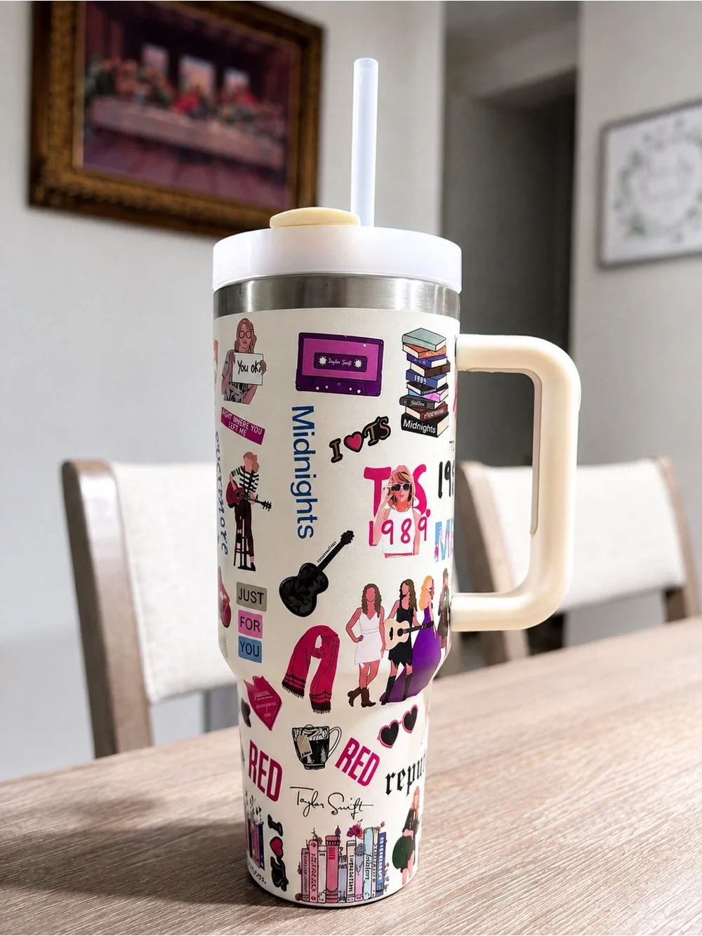 Taylor Swift The Era’s Tour Travel Tumbler with Straw 40 oz